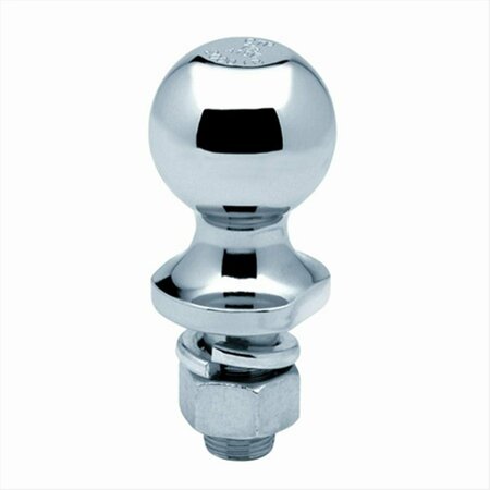 HANDS ON Hitch Ball - Chrome - 1.87 x 0.75 x 2.37 In. 2-000 Lbs. GTW HA3375163